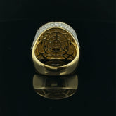 Veloce Moissanite Yellow Gold Ring